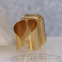 BURGUNDY RING, STATEMENT Stone Ring, Wine Red Ring, Rebeka Ring, Large Cocktail Ring, Garnet Ring,Emerald Cut Ring, Chunky Ring,Christmas