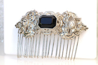 BLACK SILVER HAIR Comb