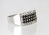 BLACK Rebeka RING, Pave Crystal Ring, Rebeka Crystals Ring, Signet Ring, Woman&#39;s Ring, Gift For Her, Black Friday Sale, Black Evening
