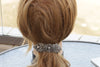 French Barrette, Antique SILVER HAIR BARRETTE, Bridal Clip,Filigree Hair Barrette, Rebeka Opal Hair Clip, Hair Ornament Wedding Hair Clip