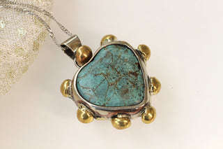 COLLIER CŒUR TURQUOISE