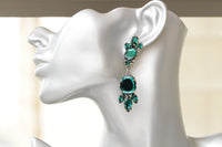 GREEN EMERALD EARRINGS