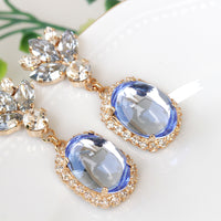 DUSTY BLUE EARRINGS, Rebeka Vintage Earrings, Light Blue Earrings, Dangle Earrings,Bridal Earring, Azure Blue Drop Earrings, Bridesmaid