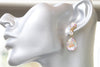 Bridal CRYSTAL Ab EARRINGS, Bridesmaid Chandelier Earrings, Rainbow Earrings, Rebeka Earring, Rustic Wedding Jewelry, Teardrop Earring
