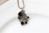 BLACK ONYX Silver Sterling NECKLACE