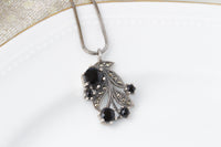 BLACK ONYX Silver Sterling NECKLACE