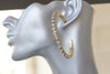 AQUAMARINE HOOP EARRINGS, Rebeka Earrings, Oversized Earrings, Crystal Hoop Earring, Wedding Statement Earrings, Light Blue Earrings