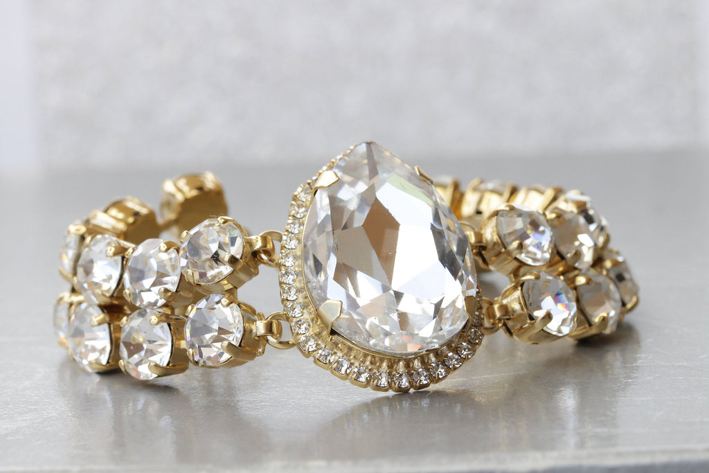 Buy SOHI Women Crystal Capture Statement Bracelet online