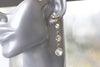 CRYSTAL BRIDAL LONG Earrings, Dainty Bride Earring, Rebeka Earrings, Gold Bridal Earrings,Bridesmaid Dangle Earrings,Wedding Chandeliers