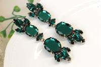 GREEN EMERALD EARRINGS