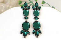 GREEN EMERALD EARRINGS