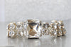 CRYSTAL BRIDAL BRACELET, Women&#39;s Rebeka Bracelet, Silver Clear Rhinestone Bangle, Wedding Cocktail Bride Jewelry, Bling Tennis Bracelet