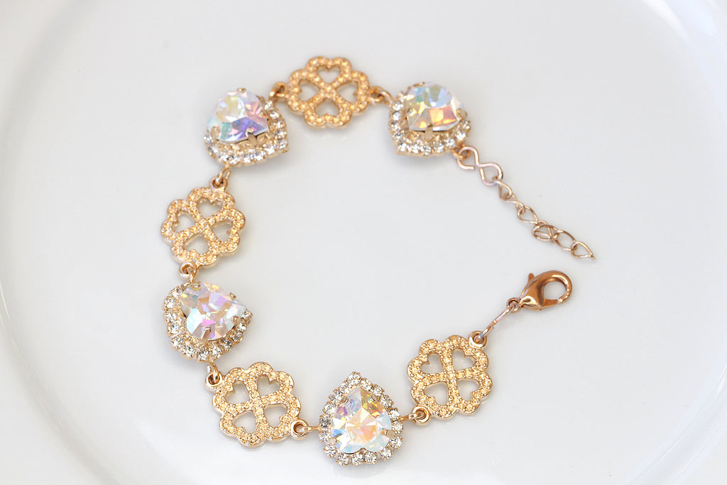 Pearl and Silver Beaded Bracelet/AB Miyuki Cube Bead Bracelet/Wedding  Jewelry/Beautiful Gift Idea/Prism Bracelet/Customization Available