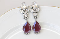 BURGUNDY EARRINGS