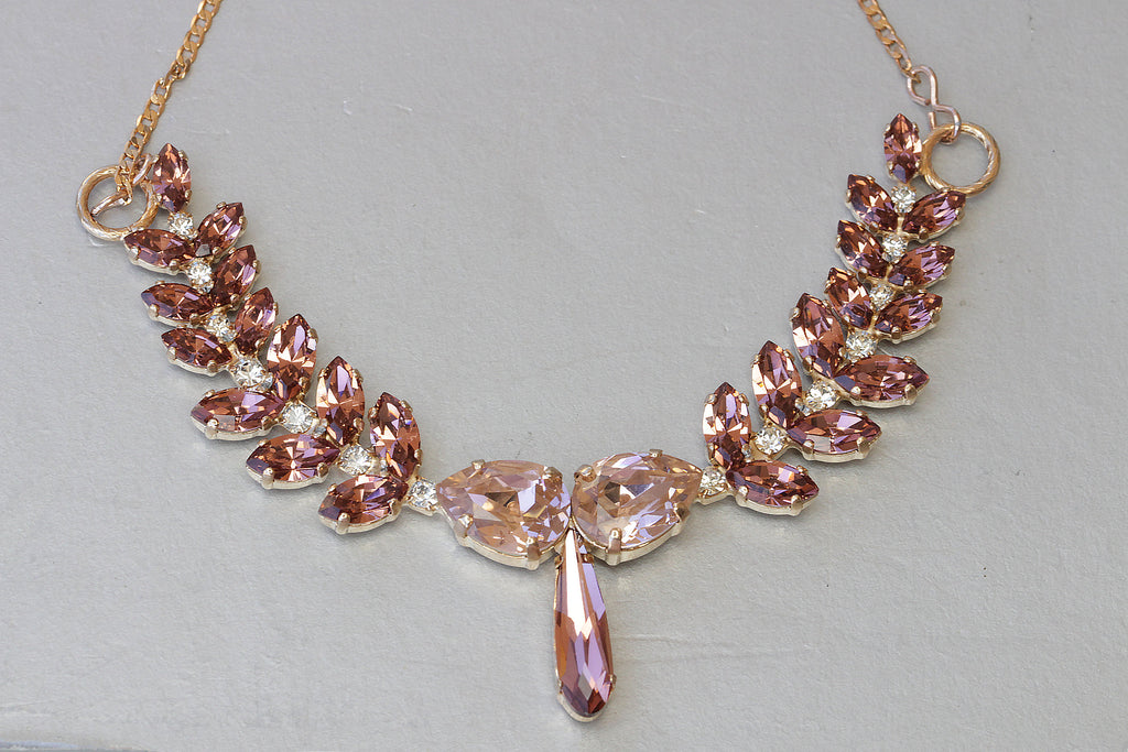 Buy 14KT Rose Gold Necklace and Earrings Set Online | ORRA