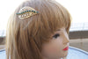 EMERALD Rebeka Hair Comb, Ornamented Leaf Hair Comb, Custom Requested Jewelry, Green Rebeka Hair Comb, Dark Green Rhinestone Headpiece
