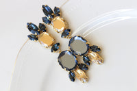 NAVY BLUE CHAMPAGNE Earrings