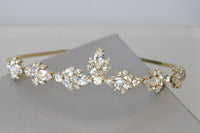 BRIDAL CRYSTALS TIARA, Rhinestones Bridal Headband, Rebeka hair accessories For Brides, Wedding Hair Piece, Bridal Headband, Hairband