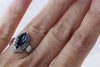 NAVY BLUE Ring, Rebeka Ring, Marquise  Ring, Dark Blue Minimalist Ring, Blue NAVY Ring, Cocktail Ring, Women Crystal Ring, Promise Ring