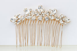 CRYSTALS  HAIR COMB,Rebeka Hair Comb, Bridal Hair Vine, Wedding Hair Comb, Large Hair Comb, Rhinestone Hair Comb, White Crystal Hair Comb