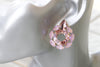 ARROW Earrings, Purple Pink Earrings studs, Bridal Antique Pink Earrings,Crystal Rebeka Earrings,Trending Earrings, Cupid&#39;s Arrow Jewelry