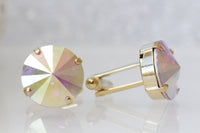 AB CRYSTALS CUFFLINKS