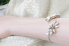 WHITE BRIDAL BRACELET, Rebeka Crystal Bracelet, Unique Cuff Bracelet, Crystal Wedding Bracelet, Cluster Open Cuff, Rhinestone Bracelet