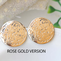ROSE Gold DISK EARRINGS