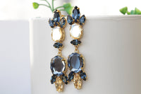 NAVY BLUE CHAMPAGNE Earrings