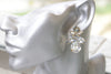 DUSTY BLUE Wedding EARRINGS, Pale Blue Bridesmaid Studs,Rebeka Antique Blue,Evening Jewelry, Powder Blue Earrings, Bridal Stud Earrings