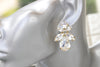 CRYSTAL Wedding EARRINGS, Bridesmaid Studs, Rebeka Cluster Earrings, Crystal Evening Jewelry, Large Stud Earrings, Bridal Stud Earrings
