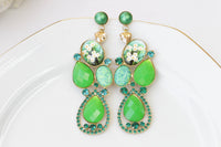 GREEN NEON EARRINGS