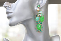 GREEN NEON EARRINGS