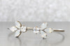 WHITE CRYSTAL BRACELET, Wedding Bracelet, Open Cuff, Rebeka Bridal,Silver Opal Bracelet, Opal White Crystal, Custom Jewelry, Bridesmaid