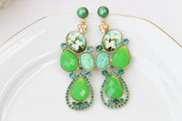 GREEN NEON EARRINGS