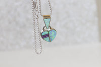 Opal Heart Shaped Necklace