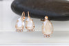 IVORY BRACELET, Nude Ivory Bracelet, Wedding Rebeka Cream Bridal Matching Jewelry Gift, Bridesmaid Ivory Earrings Bracelet Necklace Set