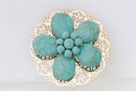 TURQUOISE BROOCH