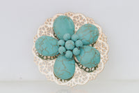 TURQUOISE BROOCH