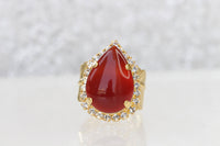 Carnelian Ring Gold