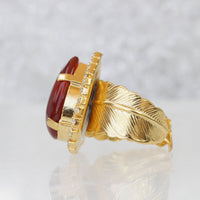 Carnelian Ring Gold