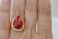 Carnelian Ring Gold