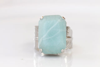 Bague en aigue-marine