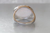 WHITE Opal Ring