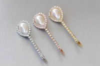 PEARL BOBBY PINS, Bridal Bobby Pin, Wedding Ivory Pearl  Hair Pins, Bridal Shower,Rebeka Bobby Pin, Decorative Hair, Gift For Bridesmaids