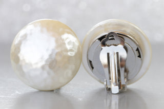 BOUCLES D'OREILLES DE MARIÉE EN PERLES