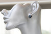 NAVY BLUE EARRINGS, Simple Bridal Earrings, Bridesmaid Earrings, Rebeka Earrings, Small Blue Earrings, Minimalist Earrings, Drop Earrings
