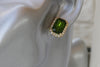 PERIDOT STUD EARRINGS, Rebeka Earrings, Prom Earrings, Light Green Earrings, Bridal Earrings, Mint Green Earrings, Clip on Custom Earring