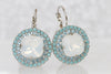 OPAL AND TURQUOISE earrings, Turquoise Rebeka Earrings, White Opal earrings Silver, Bridal White Milk Earrings, Sister Drop Earrings Gift