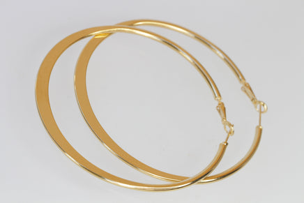 Oversized hoop earrings, Extra large thick hoop earrings, 24k Gold plated hoop earrings, Big hoop earrings, Classic hoops, Round earrings